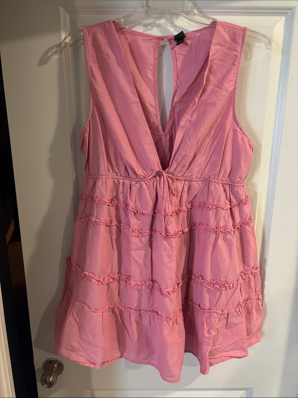 Wild Fable Women’s Pink Sleeveless Ruffle Tiered Mini Dress - XXL